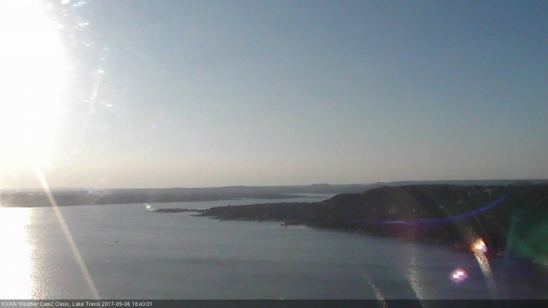 Lake Travis webcam, September 6, 2017 6:10 PM CT