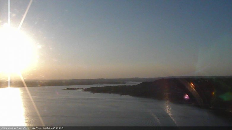 Lake Travis webcam, September 6, 2017 6:20 PM CT