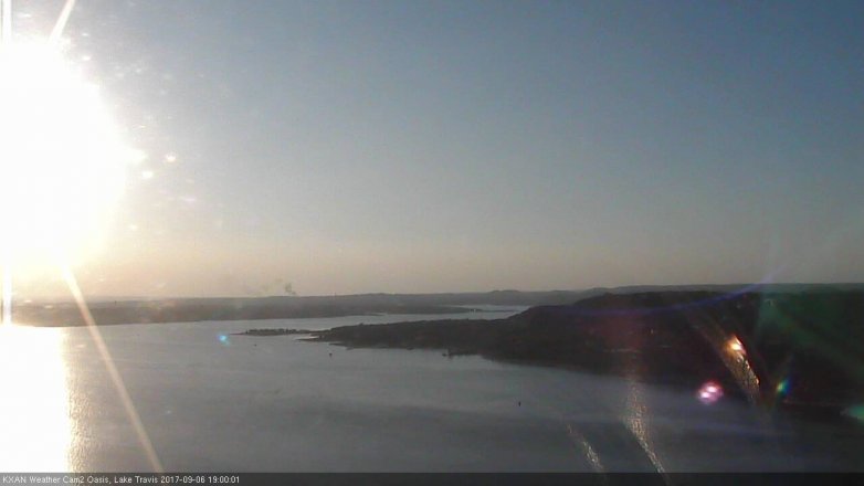 Lake Travis webcam, September 6, 2017 6:30 PM CT