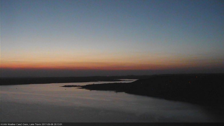 Lake Travis webcam, September 6, 2017 7:35 PM CT