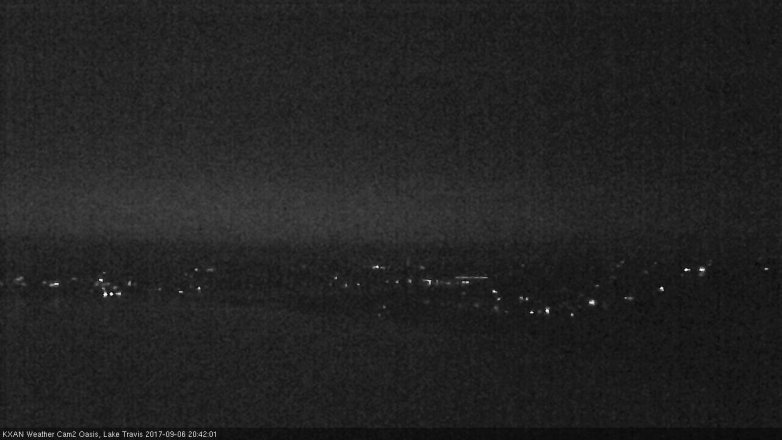 Lake Travis webcam, September 6, 2017 8:05 PM CT