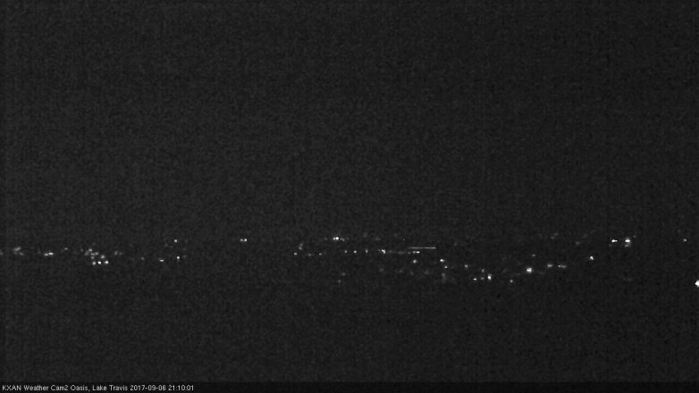 Lake Travis webcam, September 6, 2017 8:15 PM CT