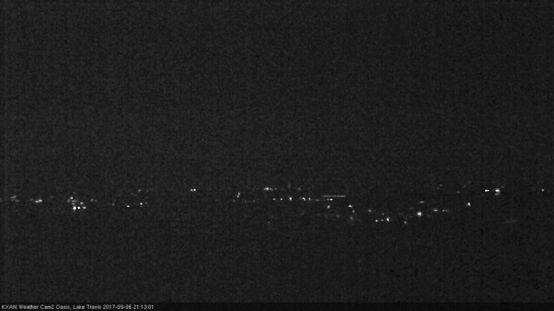 Lake Travis webcam, September 6, 2017 8:20 PM CT