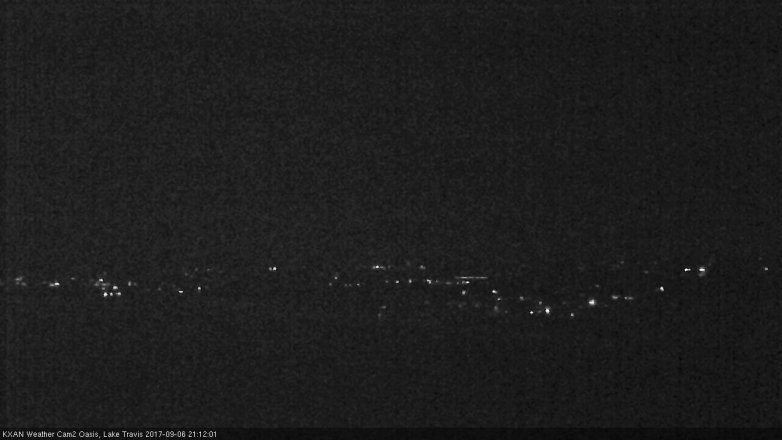 Lake Travis webcam, September 6, 2017 8:25 PM CT