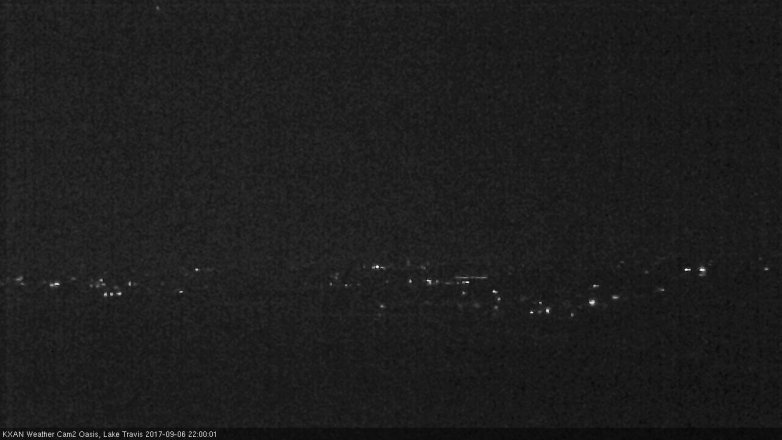 Lake Travis webcam, September 6, 2017 9:10 PM CT