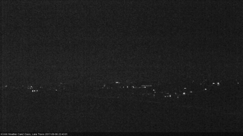 Lake Travis webcam, September 6, 2017 9:55 PM CT