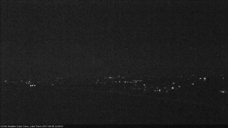 Lake Travis webcam, September 6, 2017 10:00 PM CT