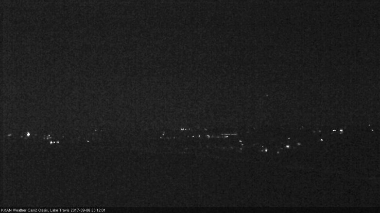 Lake Travis webcam, September 6, 2017 10:30 PM CT