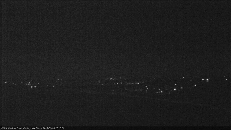 Lake Travis webcam, September 6, 2017 10:35 PM CT