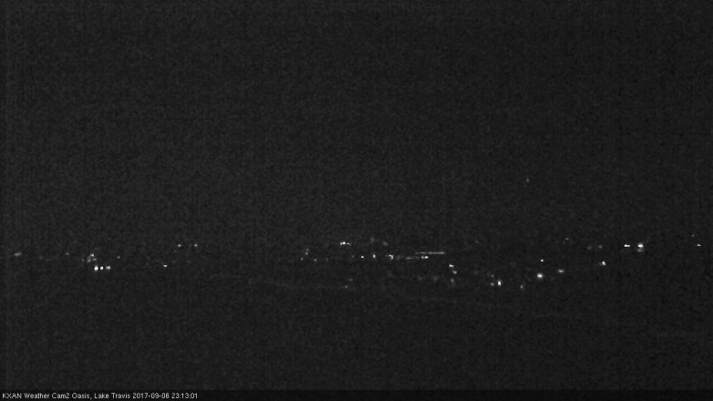 Lake Travis webcam, September 6, 2017 10:40 PM CT