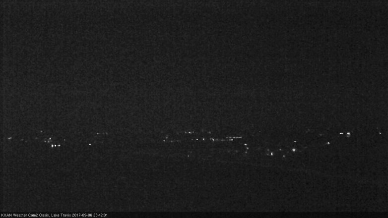 Lake Travis webcam, September 6, 2017 10:45 PM CT