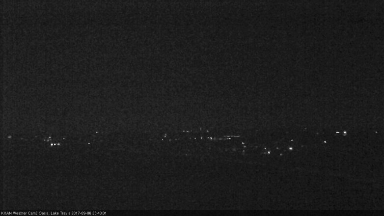 Lake Travis webcam, September 6, 2017 10:55 PM CT