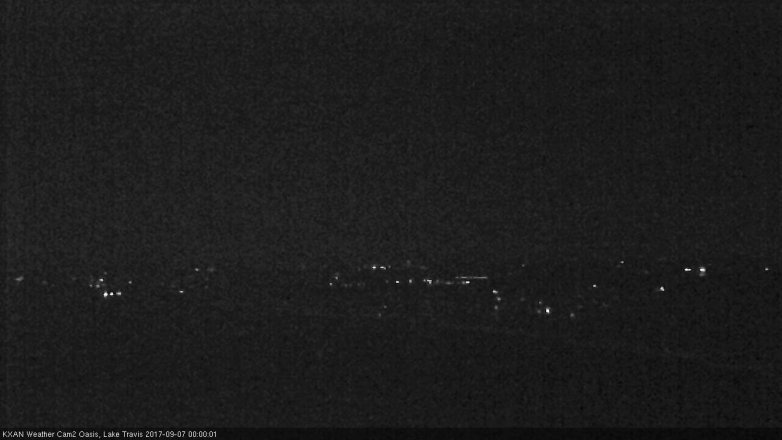 Lake Travis webcam, September 6, 2017 11:15 PM CT
