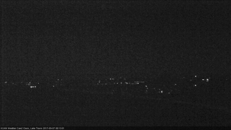 Lake Travis webcam, September 6, 2017 11:25 PM CT