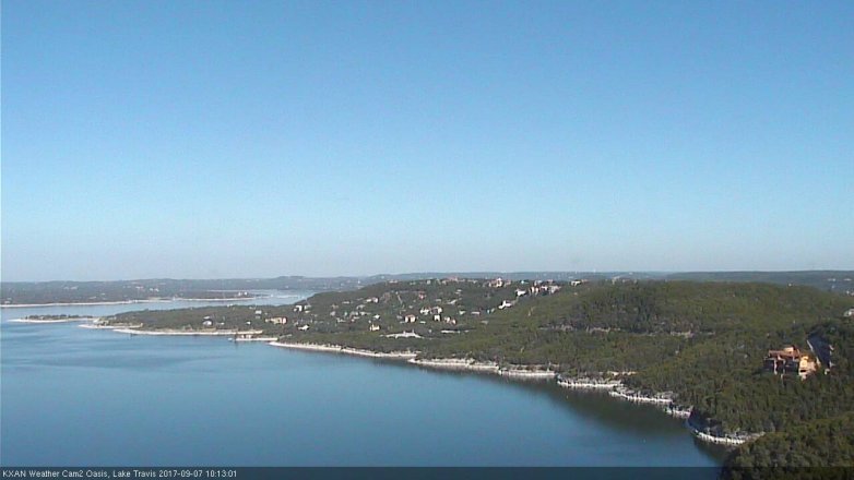 Lake Travis webcam, September 7, 2017 9:20 AM CT