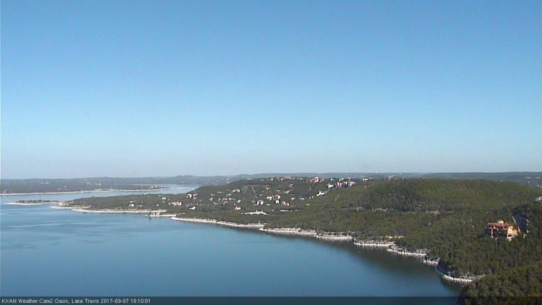 Lake Travis webcam, September 7, 2017 9:30 AM CT