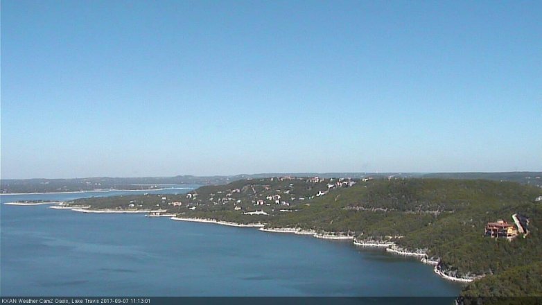 Lake Travis webcam, September 7, 2017 10:20 AM CT