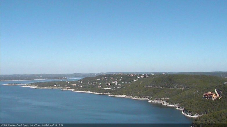 Lake Travis webcam, September 7, 2017 10:25 AM CT