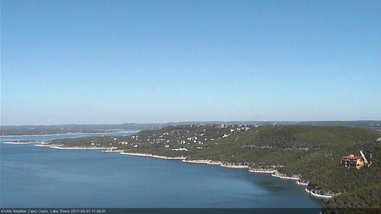 Lake Travis webcam, September 7, 2017 10:30 AM CT