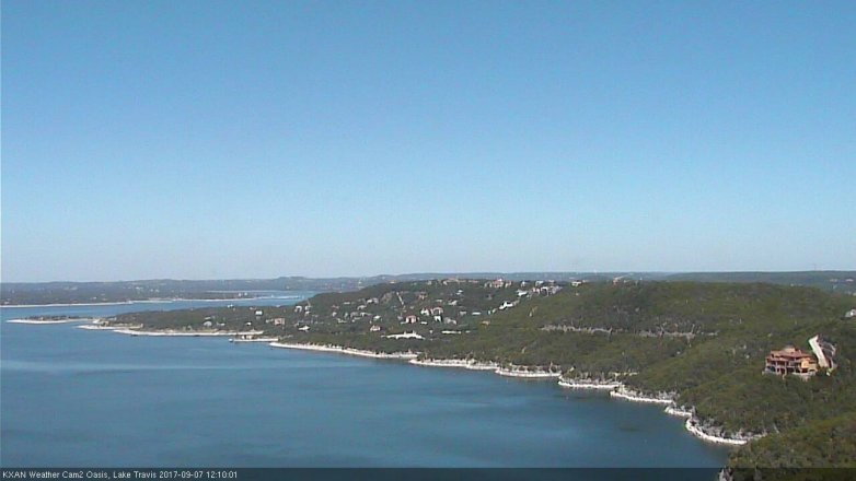 Lake Travis webcam, September 7, 2017 11:20 AM CT