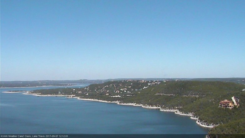 Lake Travis webcam, September 7, 2017 11:25 AM CT