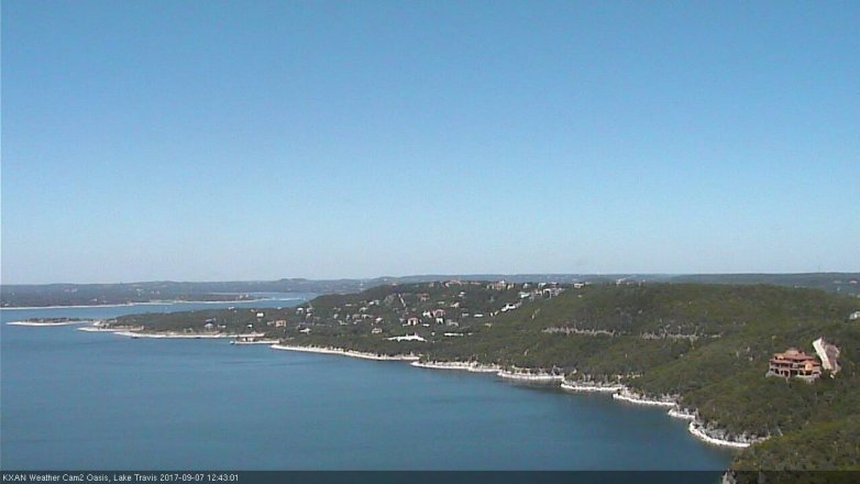 Lake Travis webcam, September 7, 2017 11:55 AM CT