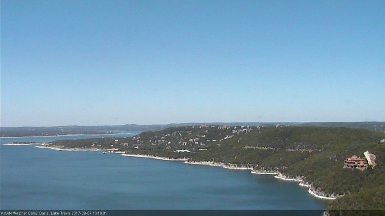 Lake Travis webcam, September 7, 2017 12:20 PM CT