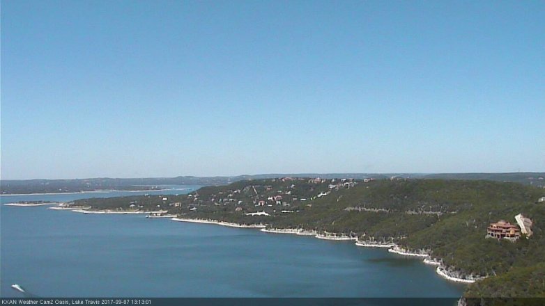 Lake Travis webcam, September 7, 2017 12:40 PM CT