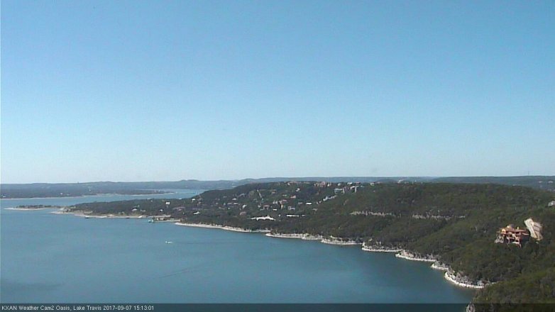 Lake Travis webcam, September 7, 2017 2:45 PM CT