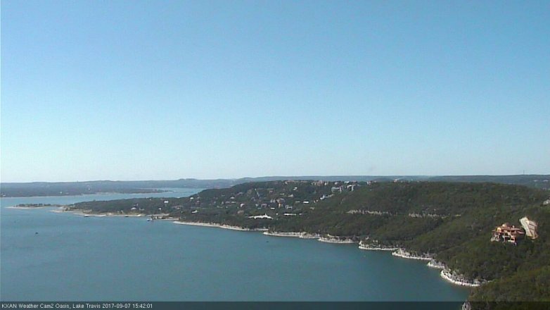 Lake Travis webcam, September 7, 2017 2:50 PM CT