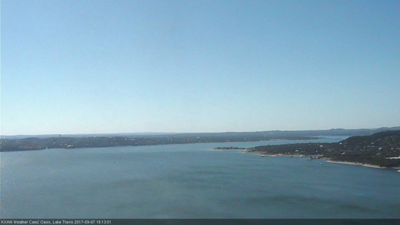 Lake Travis webcam, September 7, 2017 3:30 PM CT