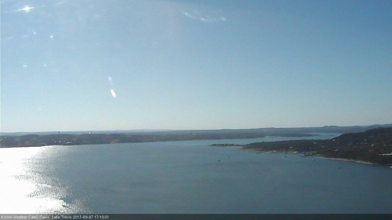 Lake Travis webcam, September 7, 2017 4:20 PM CT