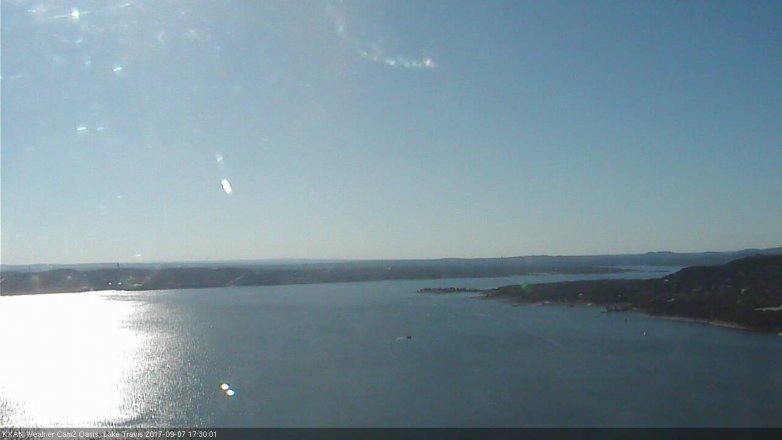 Lake Travis webcam, September 7, 2017 4:45 PM CT