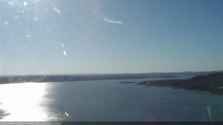 Lake Travis webcam, September 7, 2017 5:00 PM CT