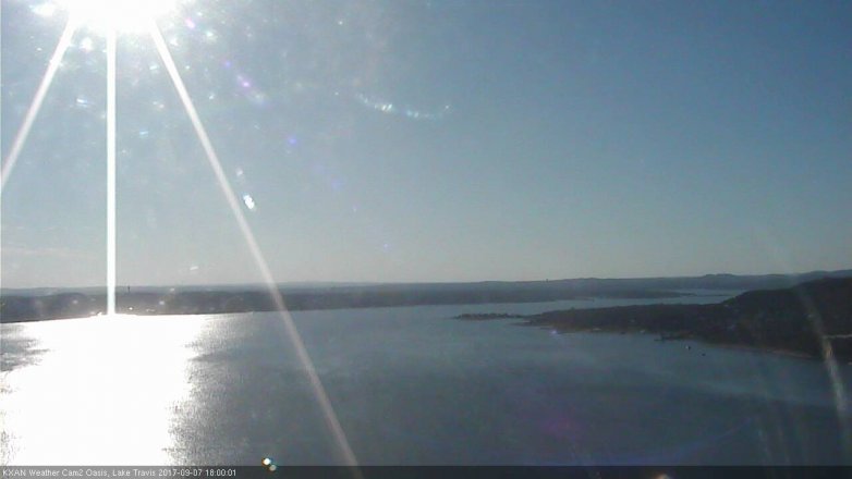 Lake Travis webcam, September 7, 2017 5:15 PM CT