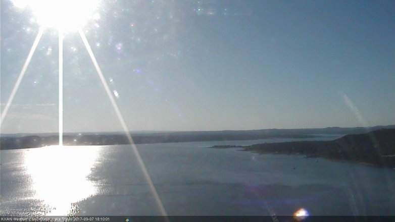Lake Travis webcam, September 7, 2017 5:40 PM CT