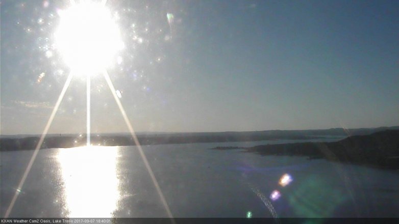 Lake Travis webcam, September 7, 2017 5:45 PM CT