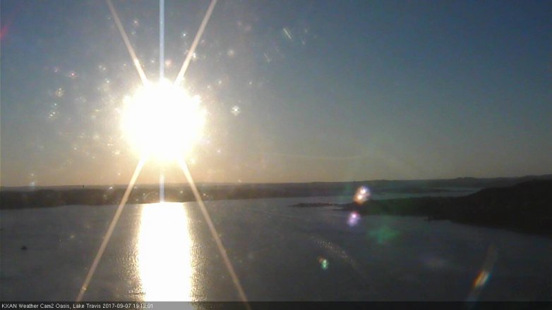 Lake Travis webcam, September 7, 2017 6:30 PM CT