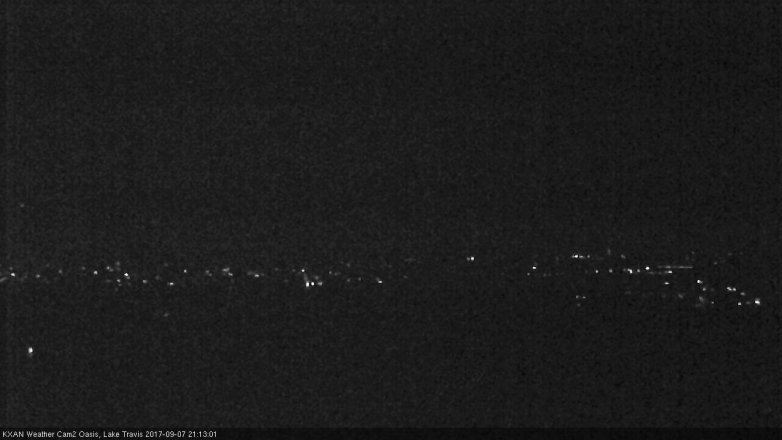 Lake Travis webcam, September 7, 2017 8:25 PM CT