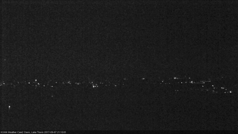 Lake Travis webcam, September 7, 2017 8:35 PM CT