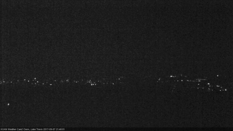 Lake Travis webcam, September 7, 2017 8:55 PM CT