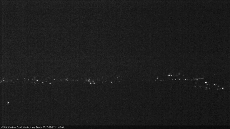 Lake Travis webcam, September 7, 2017 9:10 PM CT