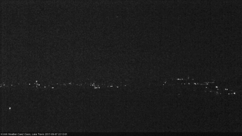 Lake Travis webcam, September 7, 2017 9:20 PM CT
