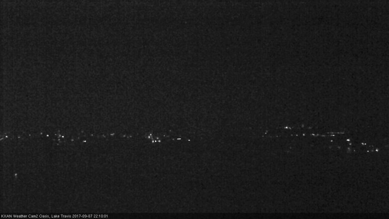 Lake Travis webcam, September 7, 2017 9:40 PM CT