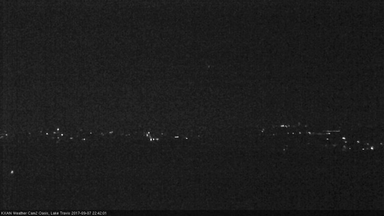 Lake Travis webcam, September 7, 2017 9:45 PM CT