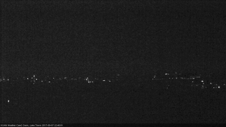 Lake Travis webcam, September 7, 2017 9:50 PM CT