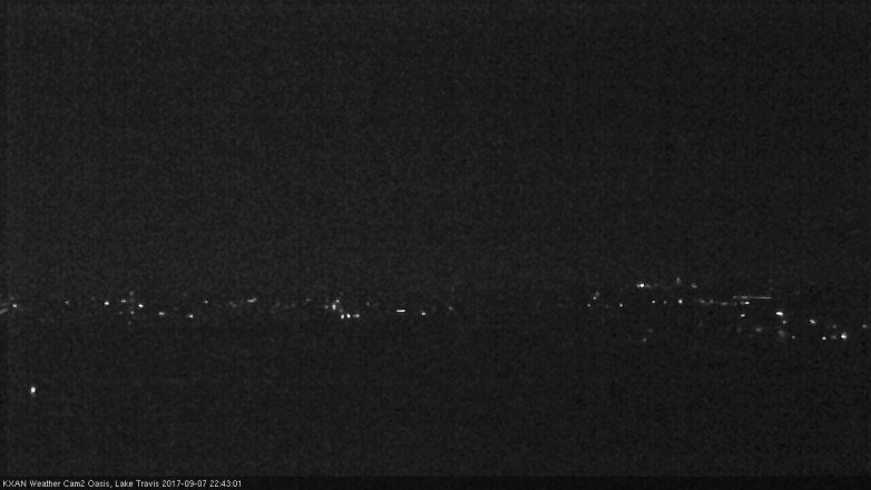 Lake Travis webcam, September 7, 2017 9:55 PM CT
