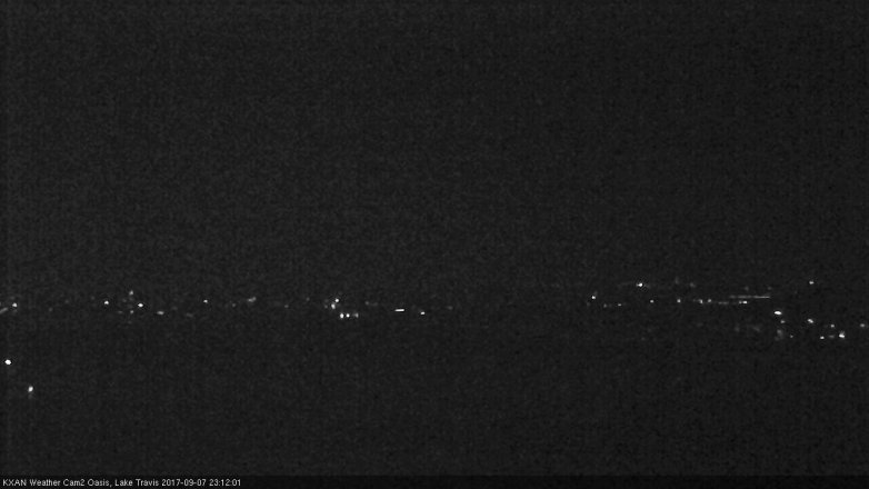 Lake Travis webcam, September 7, 2017 10:20 PM CT