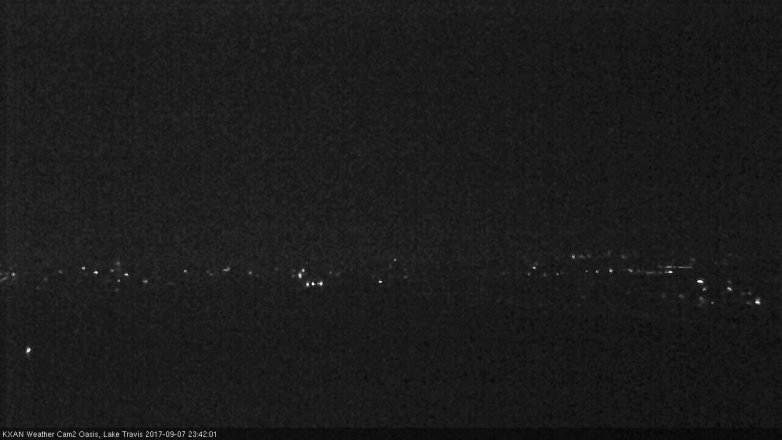 Lake Travis webcam, September 7, 2017 10:45 PM CT