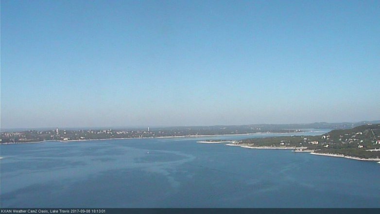 Lake Travis webcam, September 8, 2017 9:20 AM CT